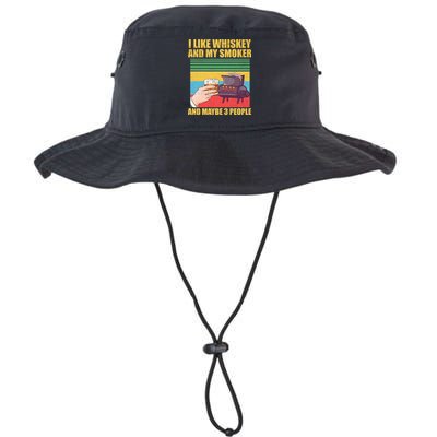 I Like Whiskey And My Smoker And Maybe 3 People Bucket Hat