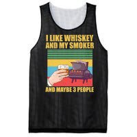 I Like Whiskey And My Smoker And Maybe 3 People Mesh Reversible Basketball Jersey Tank