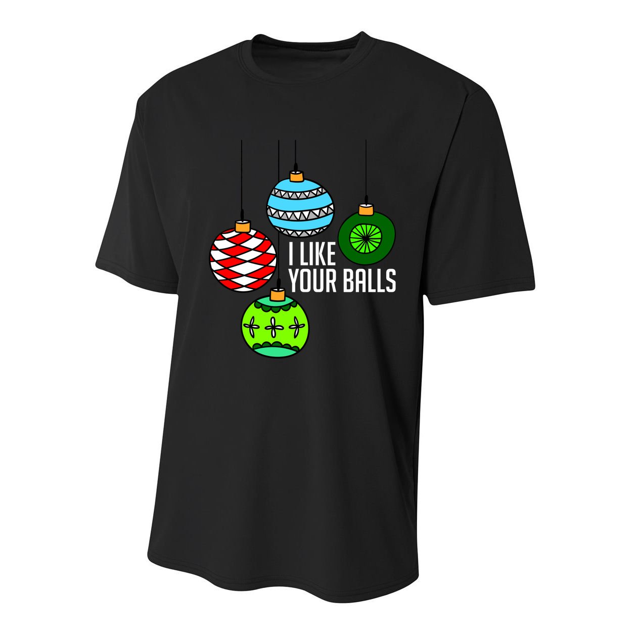 I Like Your Balls Funny Christmas Youth Performance Sprint T-Shirt