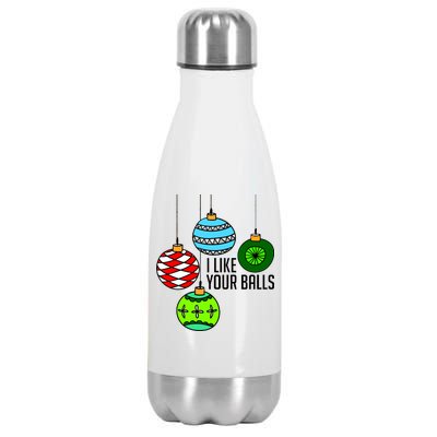 I Like Your Balls Funny Christmas Stainless Steel Insulated Water Bottle