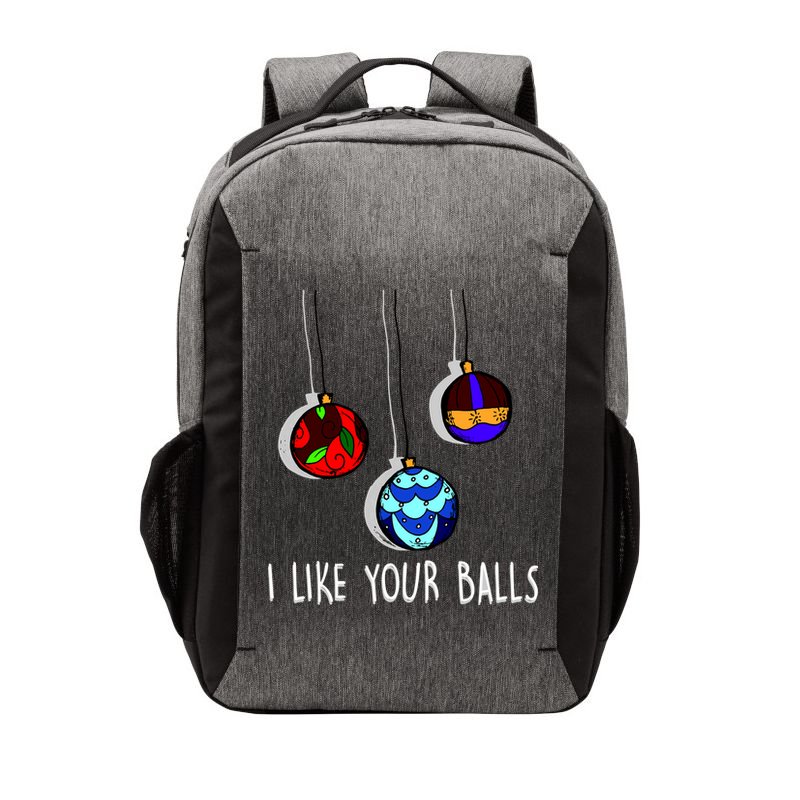I Like Your Balls Funny Christmas Ornaments Vector Backpack
