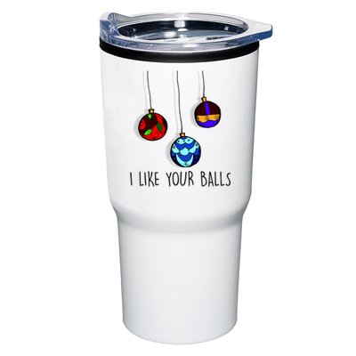 I Like Your Balls Funny Christmas Ornaments Tumbler