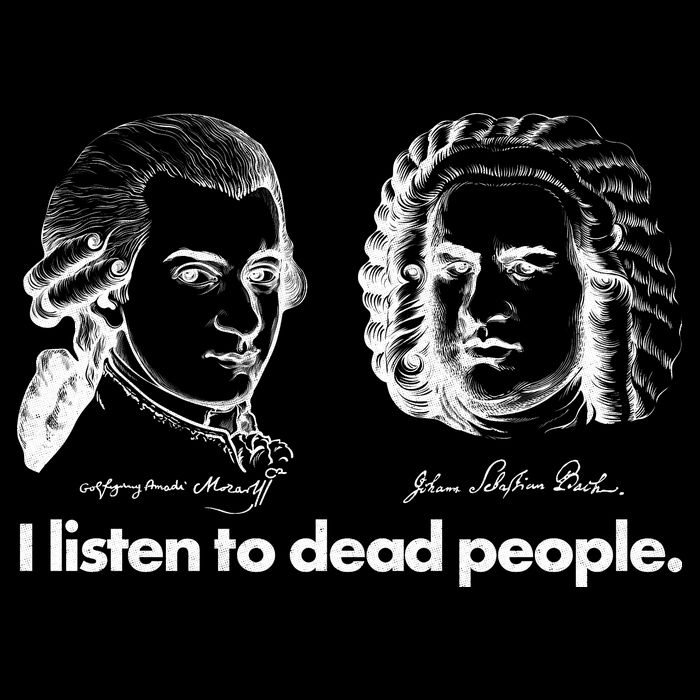 I Listen To Dead People Apron