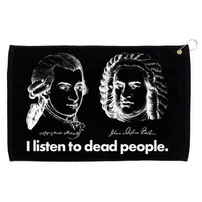 I Listen To Dead People Grommeted Golf Towel