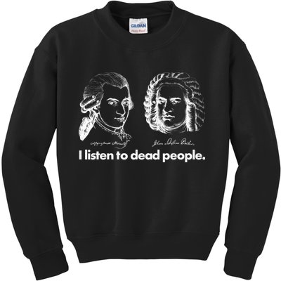 I Listen To Dead People Kids Sweatshirt