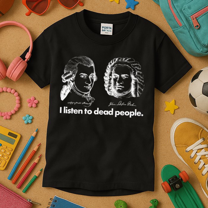 I Listen To Dead People Kids T-Shirt