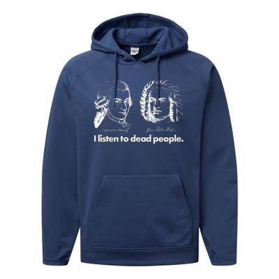 I Listen To Dead People Performance Fleece Hoodie