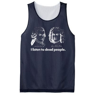 I Listen To Dead People Mesh Reversible Basketball Jersey Tank