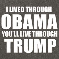 I Lived Through Obama You'll Live Through Trump Cotton Canvas Backpack