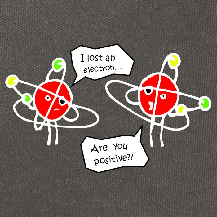 I Lost An Electron Are You Positive Cotton Canvas Backpack