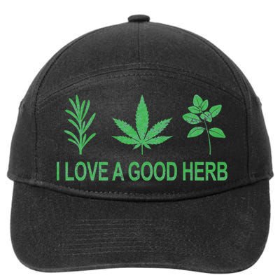 I Love A Good Herb 7-Panel Snapback Hat