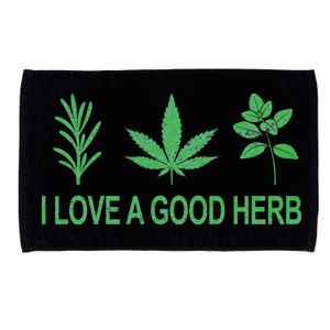 I Love A Good Herb Microfiber Hand Towel