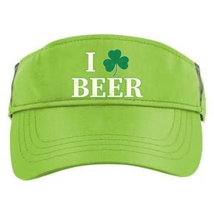 I Love Beer Shamrock  Adult Drive Performance Visor