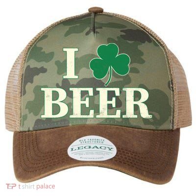 I Love Beer Shamrock  Legacy Tie Dye Trucker Hat