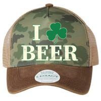 I Love Beer Shamrock  Legacy Tie Dye Trucker Hat
