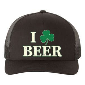 I Love Beer Shamrock  Yupoong Adult 5-Panel Trucker Hat