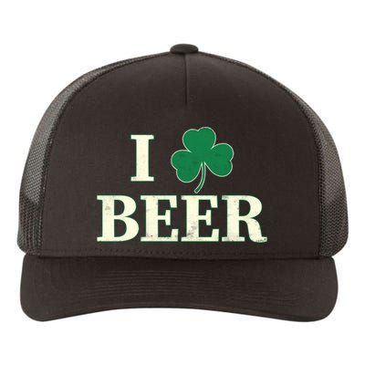 I Love Beer Shamrock  Yupoong Adult 5-Panel Trucker Hat