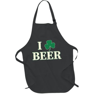 I Love Beer Shamrock  Apron