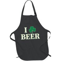 I Love Beer Shamrock  Apron