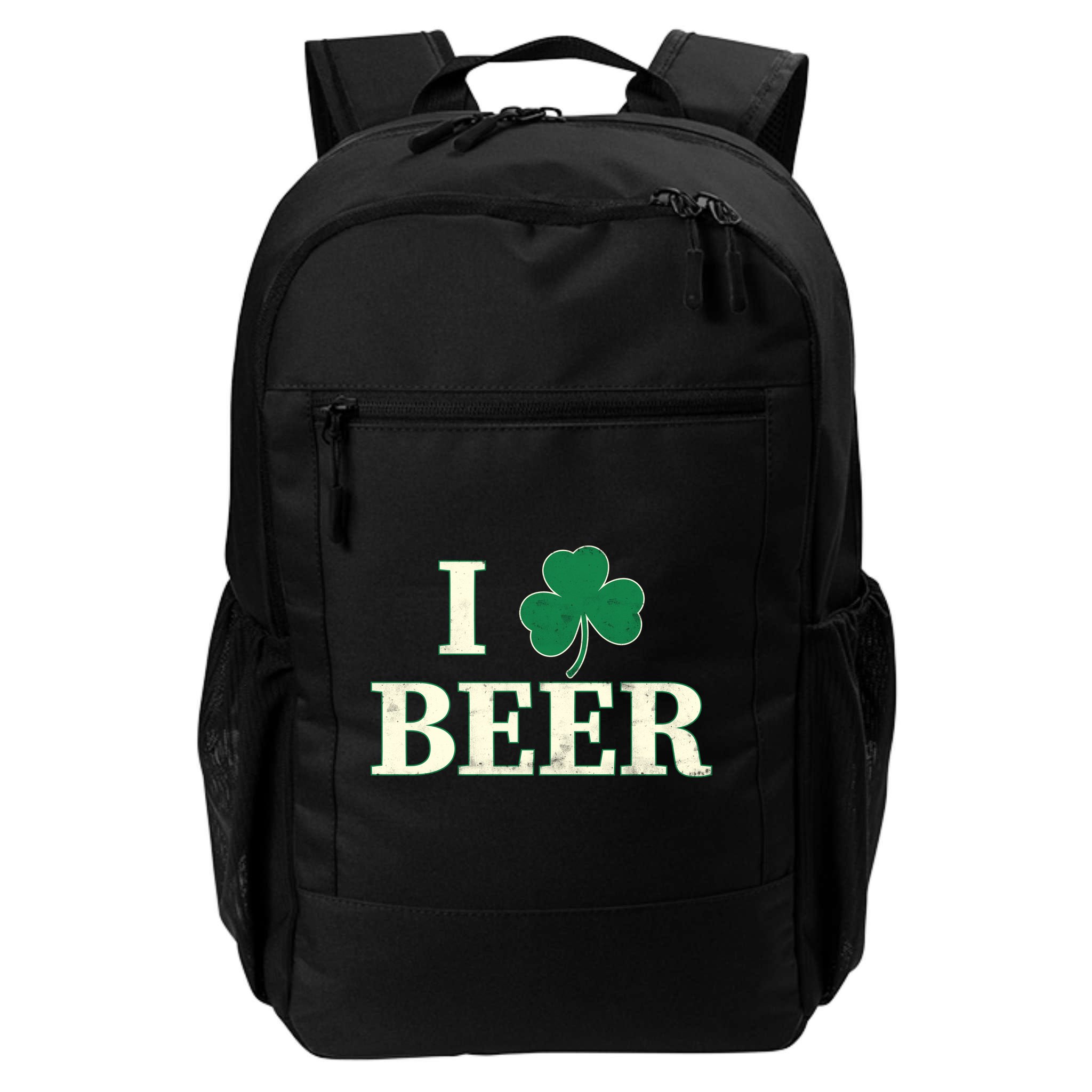 I Love Beer Shamrock  Backpack