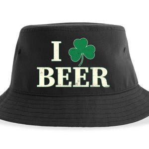 I Love Beer Shamrock  Sustainable Bucket Hat