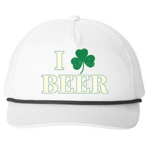 I Love Beer Shamrock  Snapback Five-Panel Rope Hat