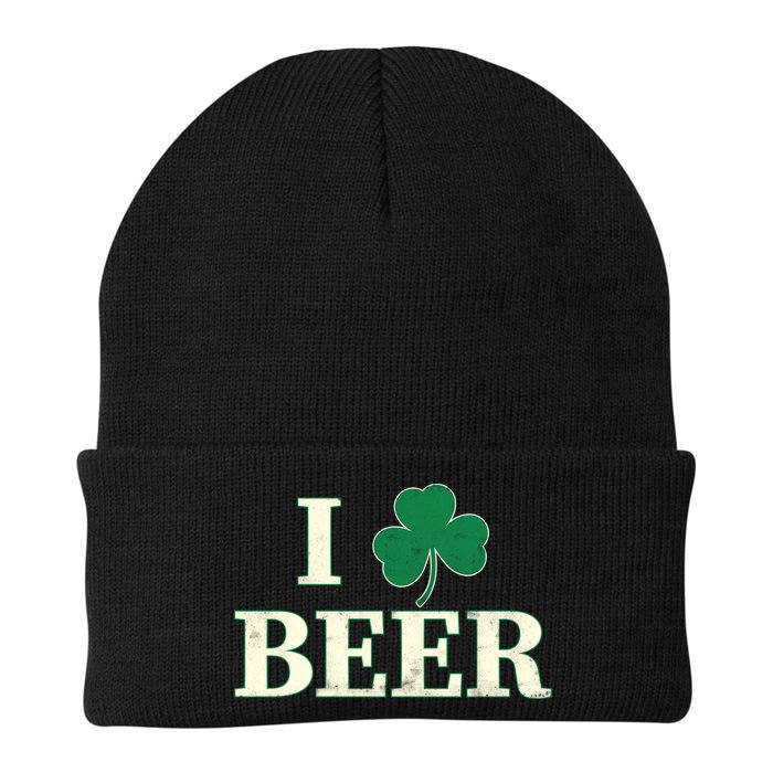 I Love Beer Shamrock  Beanie