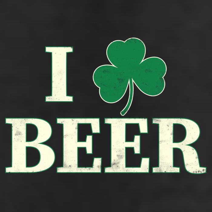 I Love Beer Shamrock  Beanie