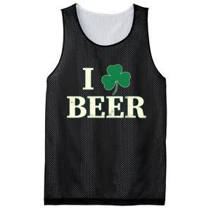 I Love Beer Shamrock  Mesh Reversible Basketball Jersey Tank