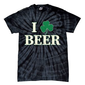 I Love Beer Shamrock  Tie-Dye T-Shirt