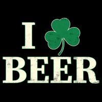 I Love Beer Shamrock  Kids T-Shirt