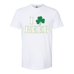 I Love Beer Shamrock  Softstyle CVC T-Shirt