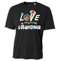 I Love Being Called Grandma Floral Cooling Performance Crew T-Shirt