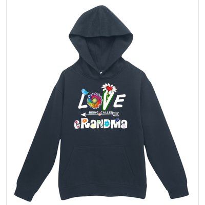 I Love Being Called Grandma Floral Urban Pullover Hoodie