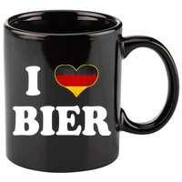 I Love Bier Octoberfest Beer Drinking Germany Flag 11oz C Handle Ceramic Mug