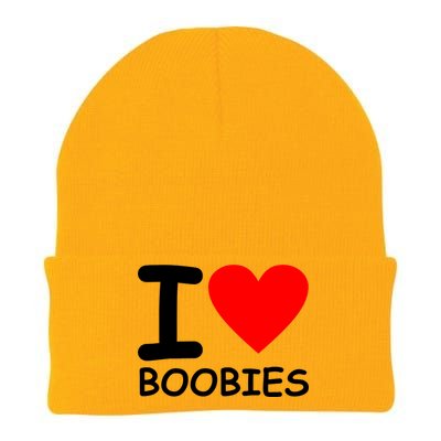 I Love Boobies Knit Cap Winter Beanie