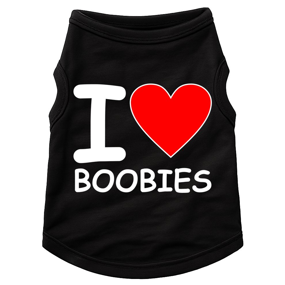 I Love Boobies Doggie Tank