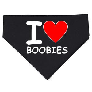 I Love Boobies USA-Made Doggie Bandana