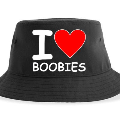 I Love Boobies Sustainable Bucket Hat