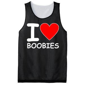 I Love Boobies Mesh Reversible Basketball Jersey Tank