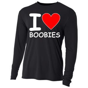 I Love Boobies Cooling Performance Long Sleeve Crew