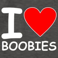 I Love Boobies Vector Backpack