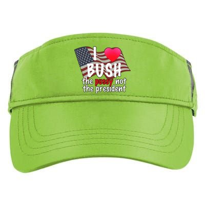 I Love Bush Funny Adult Drive Performance Visor