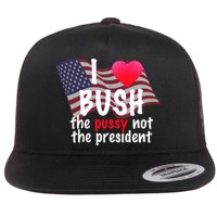 I Love Bush Funny Flatbill Hat