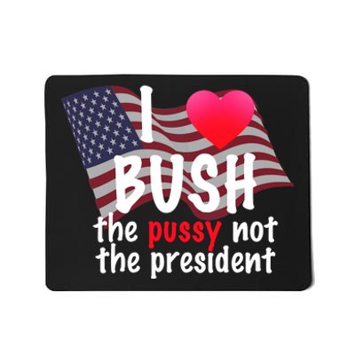 I Love Bush Funny Mousepad