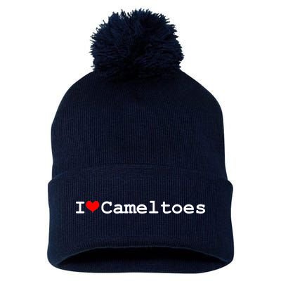 I Love Camel Toes Pom Pom 12in Knit Beanie