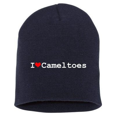 I Love Camel Toes Short Acrylic Beanie