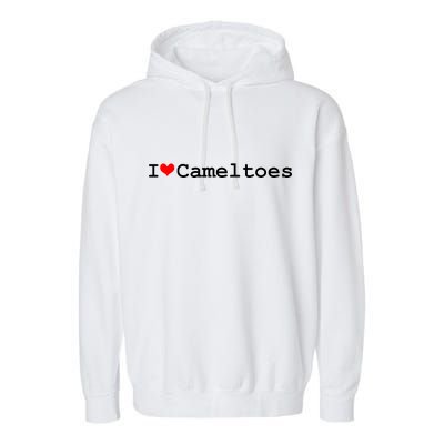 I Love Camel Toes Garment-Dyed Fleece Hoodie