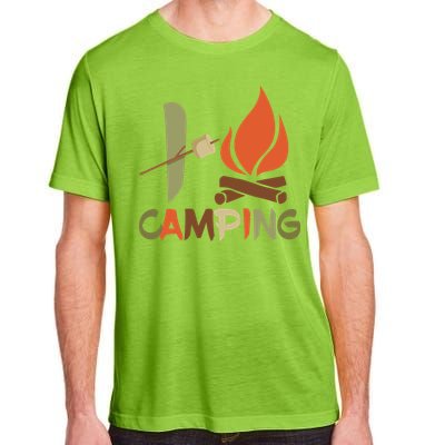 I Love Camping Campfire And S'more Adult ChromaSoft Performance T-Shirt