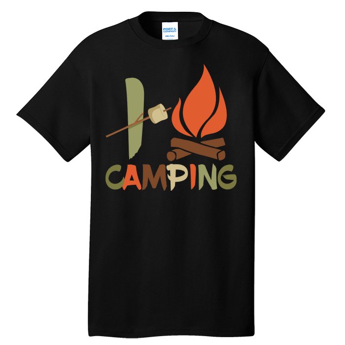 I Love Camping Campfire And S'more Tall T-Shirt